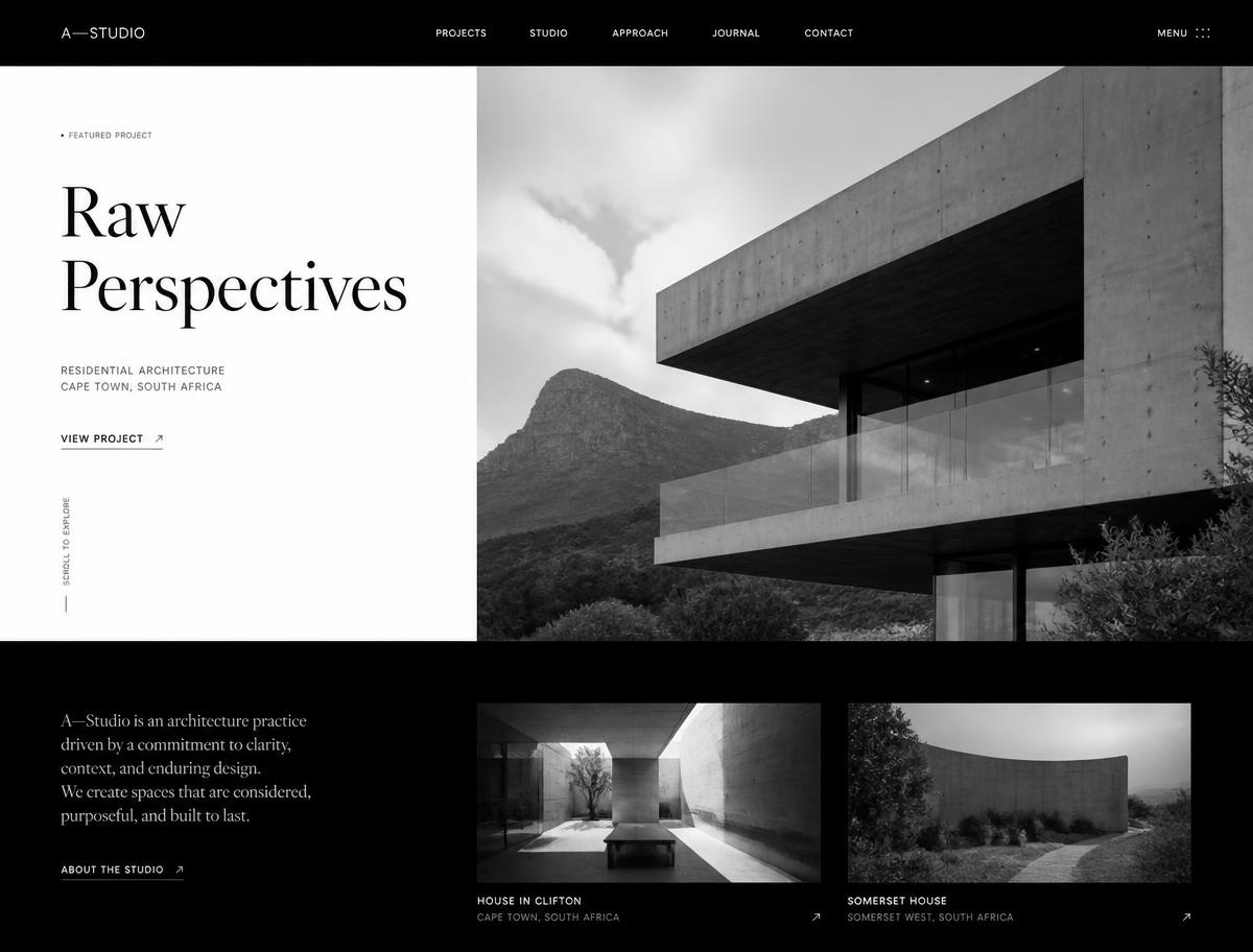 Diseño conceptual: Página web para firma de arquitectura